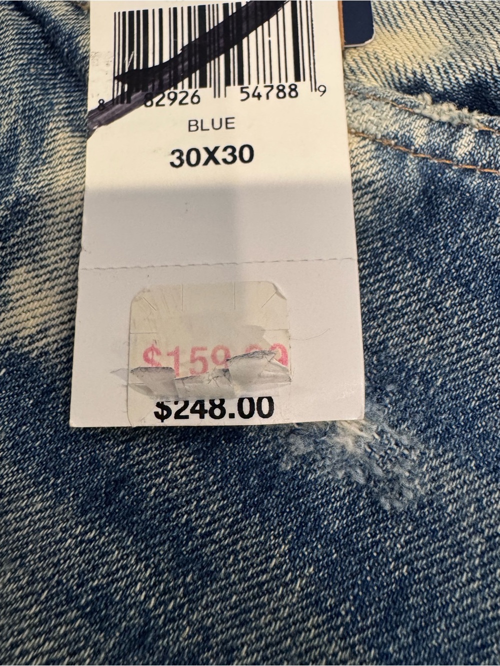 Polo Ralph Lauren Sullivan Slim Patchwork Distressed Jeans 30x30 NWT $248 - Picture 8 of 16